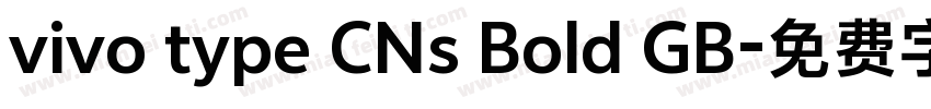 vivo type CNs Bold GB字体转换
